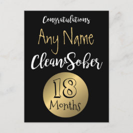 Sobriety kaart 12 stap nuchtere verjaardag verjaar