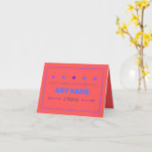 Sobriety kaart 12 stap nuchtere verjaardag verjaar (Gele Bloem)