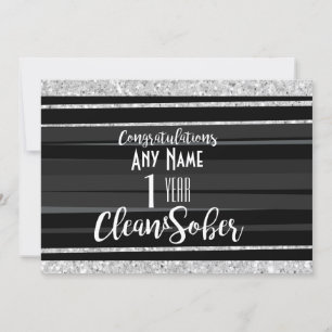 Sobriety kaart gepersonaliseerd 12 stappen herstel