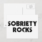 Sobriety Rocks Briefkaart (Voorkant / Achterkant)