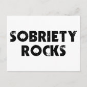 Sobriety Rocks Briefkaart (Voorkant)