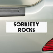 Sobriety Rocks Bumpersticker (Op auto)