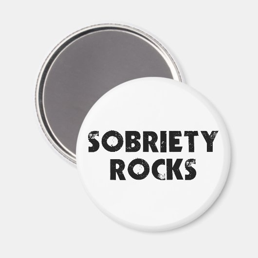 Sobriety Rocks Magneet (Voorkant / Achterkant)