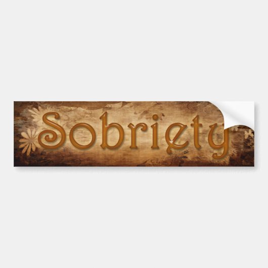 SOBRIETY Sober Recovery Bumpersticker (Voorkant)