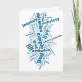 Sobriety Verjaardag/Jubileum Kaart (Voorkant)