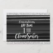 Sobrietykaart gepersonaliseerd 12-stappenprogramma kaart (Voorkant)