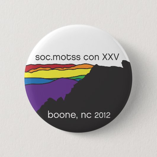 soc.motss.con xxv-knop ronde button 5,7 cm (Voorkant)