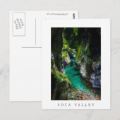 Soca kloof in Slovenië Briefkaart (Voorkant / Achterkant)