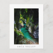 Soca kloof in Slovenië Briefkaart (Voorkant)