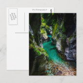 Soca kloof in Slovenië Briefkaart (Voorkant / Achterkant)