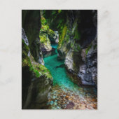 Soca kloof in Slovenië Briefkaart (Voorkant)