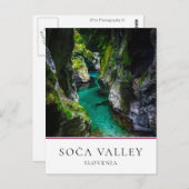 Soca kloof in Slovenië Briefkaart (Voorkant / Achterkant)
