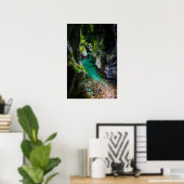 Soca kloof in Slovenië Poster (Thuiskantoor)