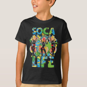 Soca Life Funny Carnival Party Fete Wine Rum T-shirt