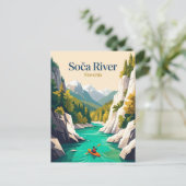 Soca-rivier, Slovenië Briefkaart (Staand voorkant)