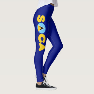 Soca Saint Lucia Vlag Carnaval Leggings