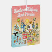 SoCal Beach Paradise Metalen Ornament (Voorkant Rechts)