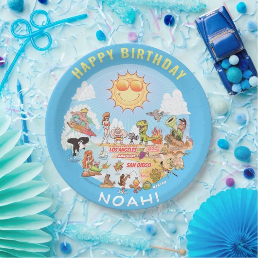  SoCal Birthday Bord (Feest)