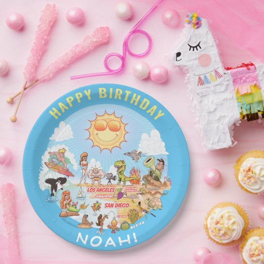  SoCal Birthday Bord (Feest)