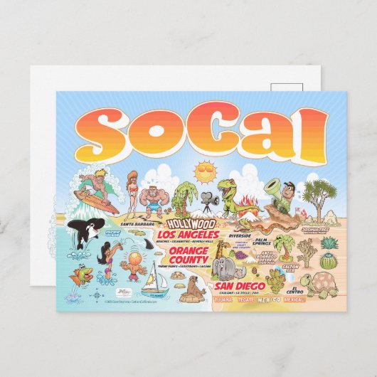 SoCal Briefkaart (Voorkant / Achterkant)