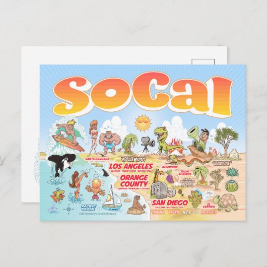 SoCal Briefkaart (Voorkant / Achterkant)