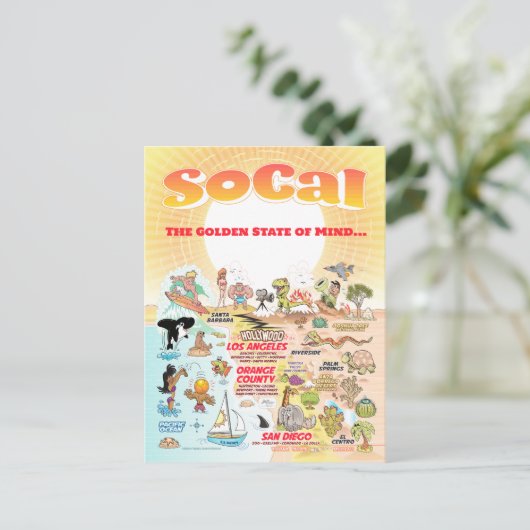  SoCal-Briefkaart Briefkaart (Staand voorkant)
