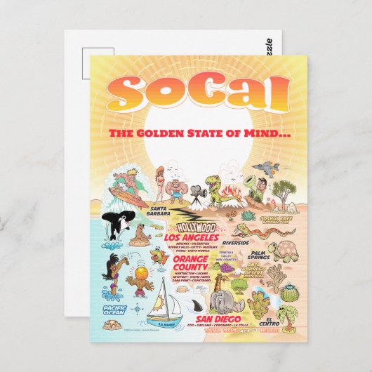  SoCal-Briefkaart Briefkaart (Voorkant / Achterkant)