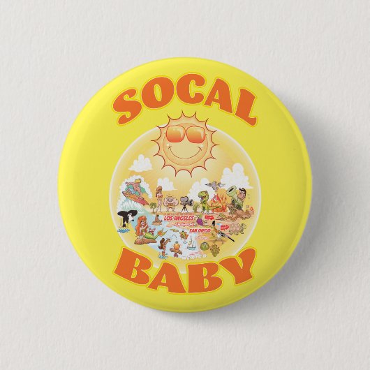 SoCal-Button Ronde Button 5,7 Cm (Voorkant)