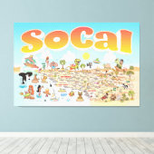 SoCal Canvas Afdruk (Insitu (Houten vloer))