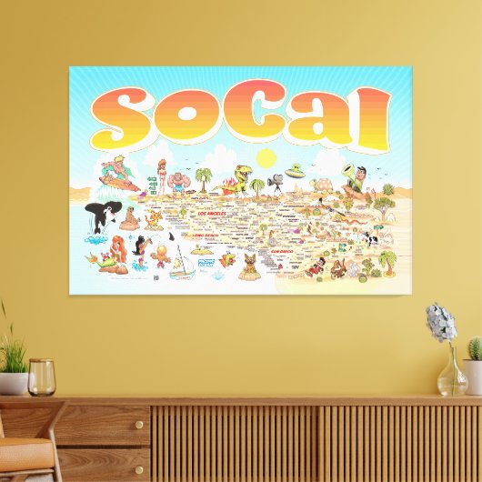 SoCal Canvas Afdruk (Insitu (Woonkamer))