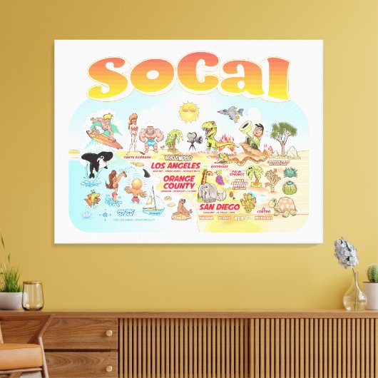 SoCal Canvas Afdruk (Insitu (Woonkamer))