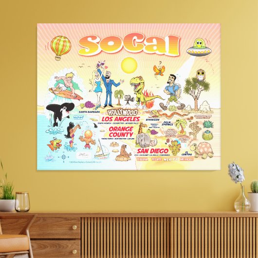 SoCal Canvas Afdruk (Insitu (Woonkamer))