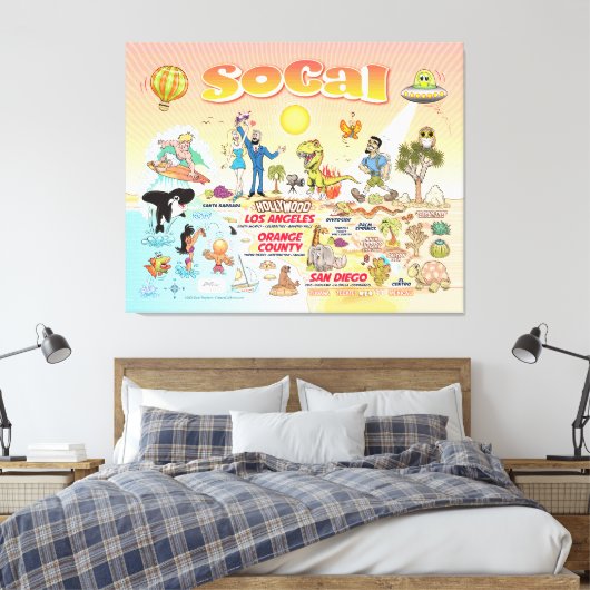 SoCal Canvas Afdruk (Insitu (Slaapkamer))