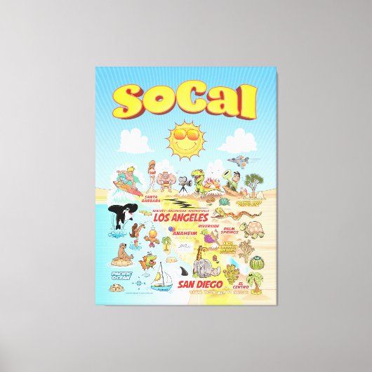 SoCal Canvas Afdruk (Voorkant)
