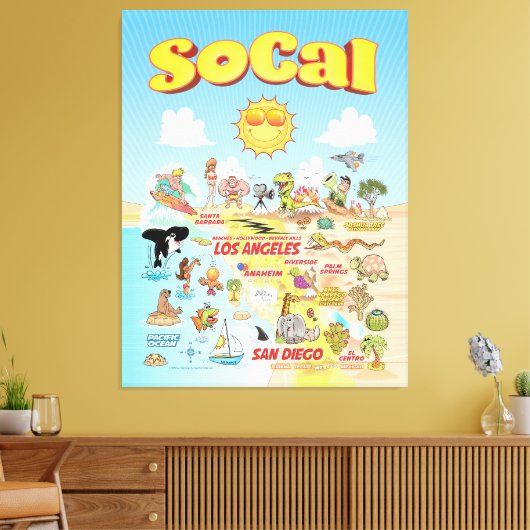 SoCal Canvas Afdruk (Insitu (Woonkamer))