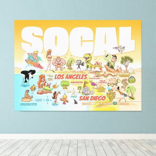 SoCal Canvas Afdruk (Insitu (Houten vloer))