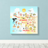 Socal Canvas afdrukken (Insitu (Houten vloer))