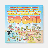 SoCal Cartoon Magnet (Voorkant)