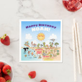 SoCal Custom Birthday Napkins Servet (Insitu)