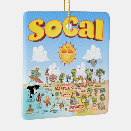 SoCal Cute Keramisch Ornament (Rechts)