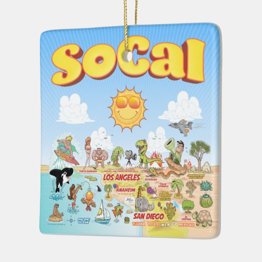 SoCal Cute Keramisch Ornament (Links)