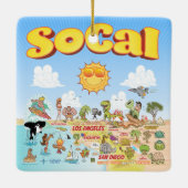 SoCal Cute Keramisch Ornament (Achterkant)