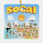 SoCal Cute Keramisch Ornament (Voorkant)