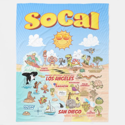 SoCal Fleece Blanket (Voorkant)