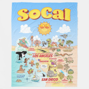 SoCal Fleece Blanket Deken