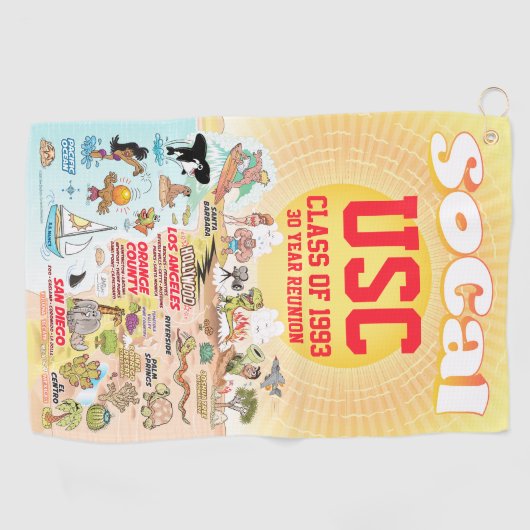  SoCal Golfhanddoek (Horizontaal)