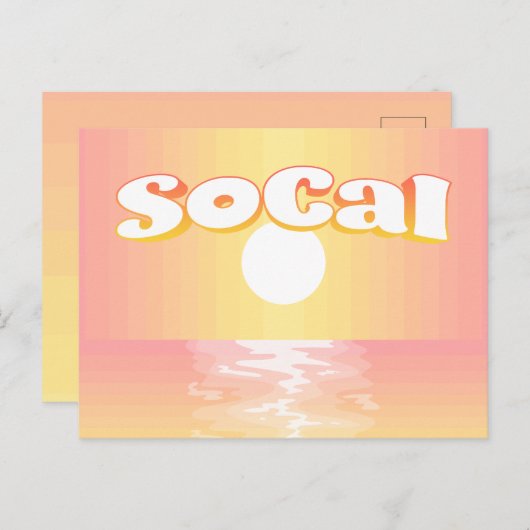 SoCal-instelling Briefkaart (Voorkant / Achterkant)