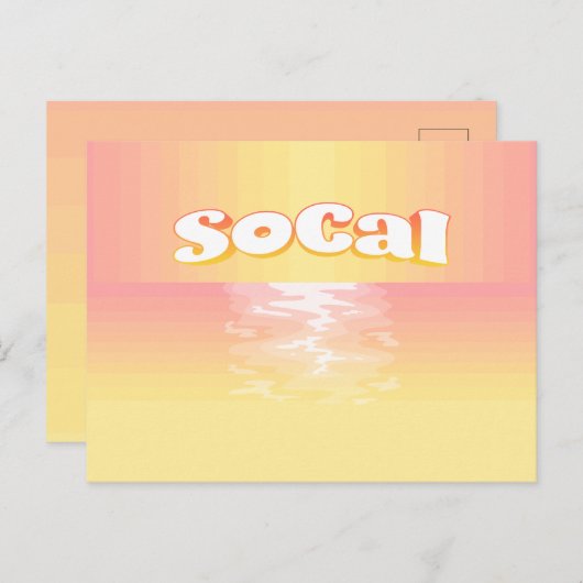 SoCal-instelling Briefkaart (Voorkant / Achterkant)