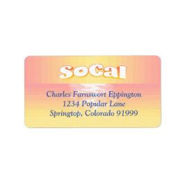 SoCal-instelling Etiket