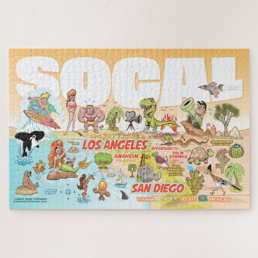 SoCal Jigzaag Puzzle Legpuzzel (Horizontaal)